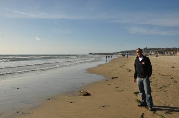 Visitando a praia de Mission Beach, em San Diego, no sul da Califórnia - Estados Unidos